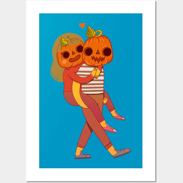 pumpkin love Wall Art by Little Miss Arkham